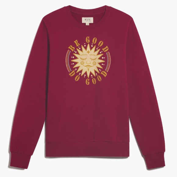 100% Organic cotton WVN Long Sleeve Valley Sweatshirt Size M - Picture 1 of 3